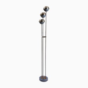Stehlampe aus emailliertem Metall & Edelstahl von Oscar Torlasco für Lumi, Italien, 1960er