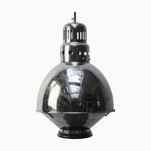 Lampe à Suspension Médicale Vintage en Métal Chromé, France