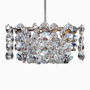 Lustre Mid-Century en Cristal, Autriche