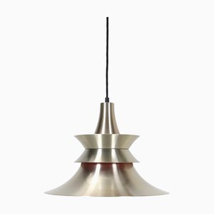 Danish Golden Hanging Lamp from Lyskær Belysning, 1960s