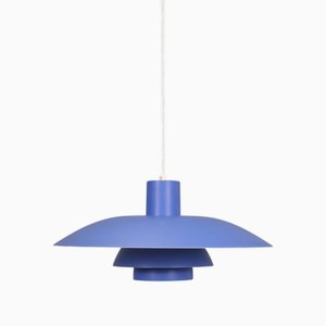 Lampe à Suspension PH 4-3 Bleue par Poul Henningsen pour Louis Poulsen, 1960s