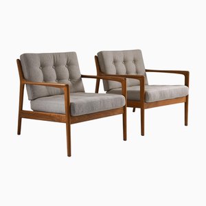 Poltrone USA 75 Mid-Century attribuite a Bertil Fridhagen di Bodafors, Scandinavia, anni '50