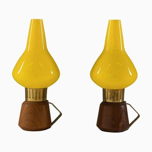 Lampada da tavolo Mid-Century attribuita ad Asea, Svezia, anni '50, set di 2
