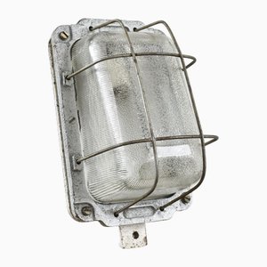Industrial Prismatic Bulkhead Wall Light, 1960s