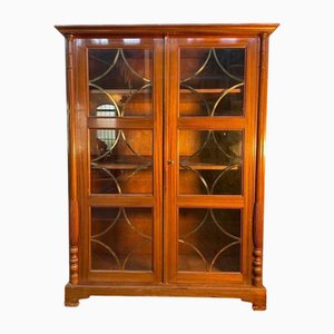 English Display Cabinet in Mahogany and Brass