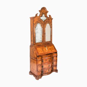 18th Century Venetian Walnut Bureau Bookcase