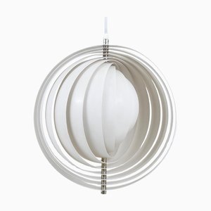 Lampe Moon Blanche par Verner Panton pour Louis Poulsen, 1960s