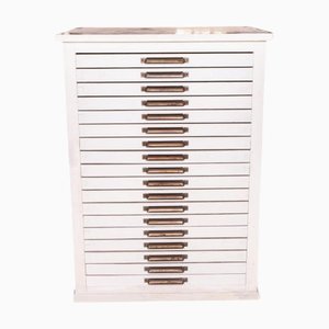 Mueble para impresoras antiguo de madera, década de 1890