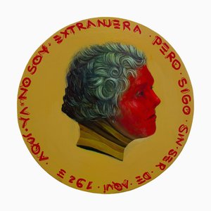 Natasha Lelenco, Monnaie #259, 2025, Peinture sur Bois