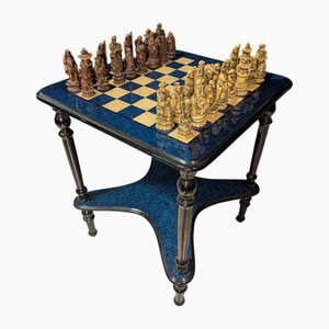 Mesa de tablero de ajedrez, años 50