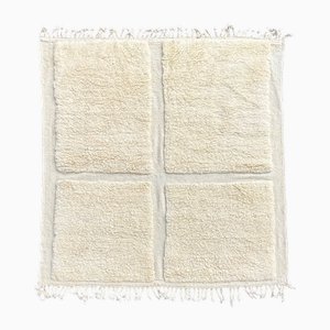 Tappeto M'rirt berbero minimalista intrecciato a mano, anni '90