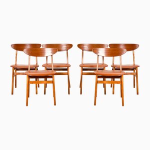 Model 210 Dining Chairs from Farstrup, 1950s, Set of 6