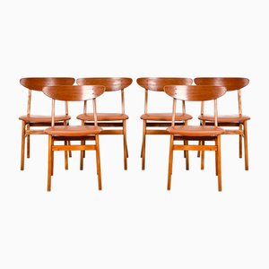 Model 210 Dining Chairs from Farstrup, 1950, Set of 6