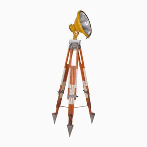 Industrial Holophane Tripod Spotlight, 1960s