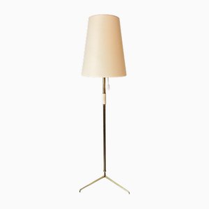 Große Messing Stehlampe Helios Mod. 2035 von JT Kalmar, 1960er
