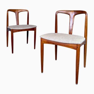 Sedie da pranzo Juliane in teak di Johannes Andersen per Uldum Møbelfabrik, Danimarca, anni '60