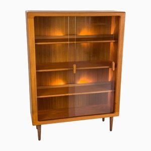 Danish Illuminated Teak Display Case from CFC Silkeborg, 1970s