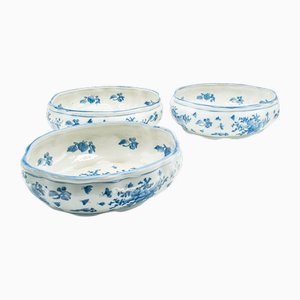 Vasi da fiori Penjing vintage in ceramica, Cina, anni '80, set di 3