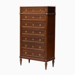 Vintage Chest with Marble Top, 1950s