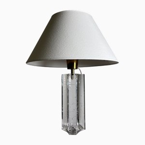 Scandinavian Glass Table Lamp by Fagerhults, 1970s