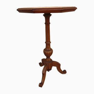 Vintage Octagonal Table in Walnut, 1930s