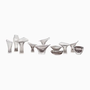 Finnische Kantarelli Glasteile von Tapio Wirkkala, 1960er, 11 . Set