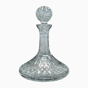 Vintage Ships Merlot Decanter in English Crystal Glass, 1960