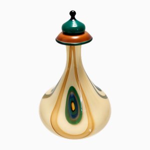 Carafe Postmoderne en Verre Soufflé et Revêtu, Italie, 1960s