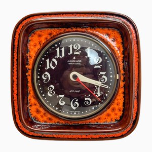 Vintage Ceramic Wall Clock, 1970s