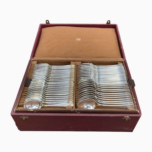 Cutlery Set America Model in Silver Metal from Christofle, Set of 121