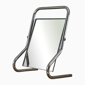 Bauhaus Style Chrome Table Mirror, 1970s