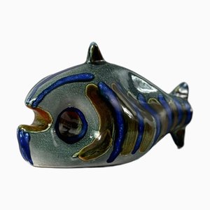 Brutalist Ceramic Fish Sculpture, 1970