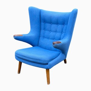 Midcentury Modern Danish Papa Bear Chair by Hans J. Wegner for A.P.Stolen, 1960s