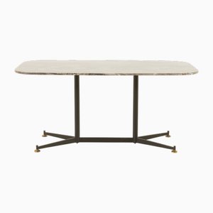 Mesa italiana Mid-Century grande de mármol, años 60