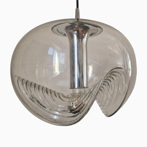 Midcentury Wave Pendant by Koch and Lowy for Peill & Putzler, 1960s