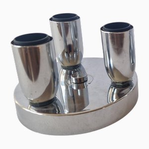 Space Age Sputnik Wall or Ceiling Flush Mounts, Italy, 1970s, Set of 2