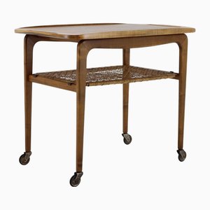 Beech Serving Cart attributed to Drevotvar, Former Czechoslovakia, 1970s