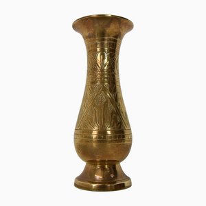 Vintage Brass Vase, India, 1960s