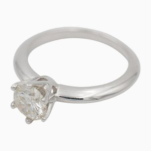 Weißgold 1 Karat Diamantring