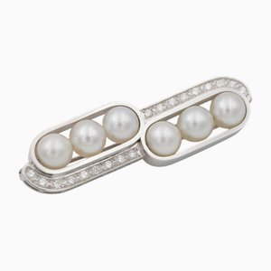Vintage White Gold Brooch