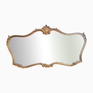 Large Antique Style Mirror in Gold Gilt Wood Frame