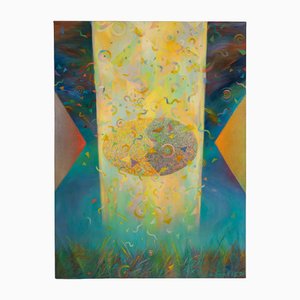Jocelyne Santos, Composition, 1990, Oil on Canvas