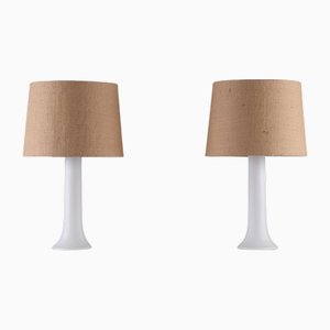 Schwedische Glas Tischlampen von Östen Kristiansson für Luxus, 1970er, 2er Set