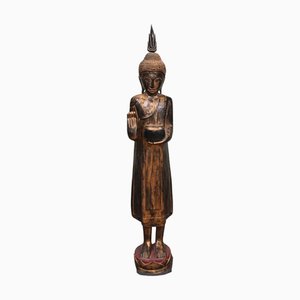 Large Standing Thai Buddha Statue, 1930s
