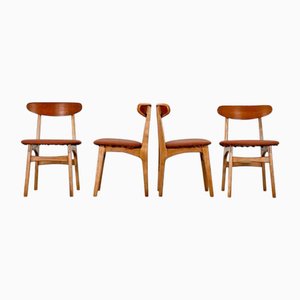 Sedie da pranzo vintage di Hans J. Wegner, set di 4
