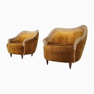 Ensemble de Fauteuils Mid-Century Modernes dans le style de Gio Ponti, Italie, 1950s
