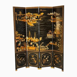 Chinoiserie 4-Fold Screen, 1920s