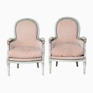 Französische Bergere Stühle, 1890er