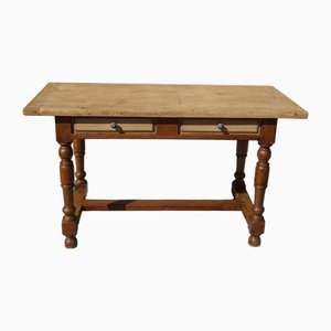 Rustikaler Schreibtisch aus Eiche, 1930er