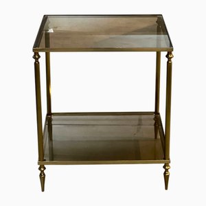Lámpara de mesa francesa Mid-Century de latón, 1965